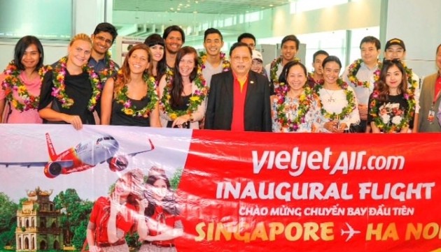 Vietjet mở đường bay Hà Nội - Singapore
